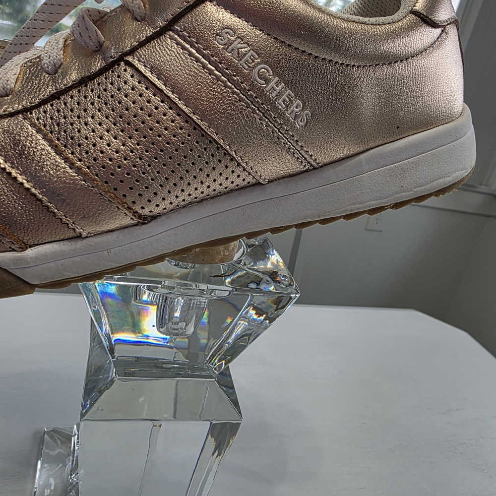 Skechers Gold Lace-Up Sneakers - Picture 3 of 9